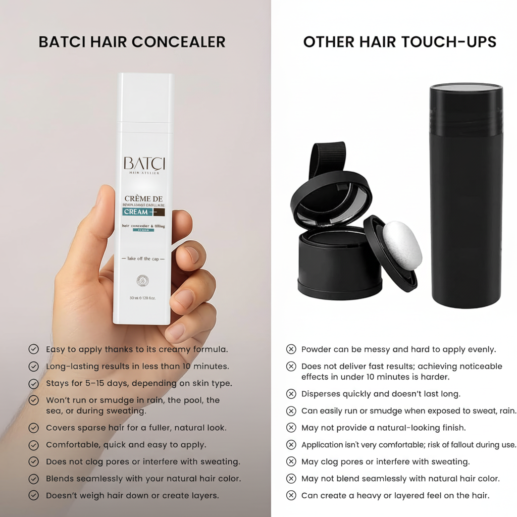Batci Hair Concealer: Instantly Thicker Looking Hair